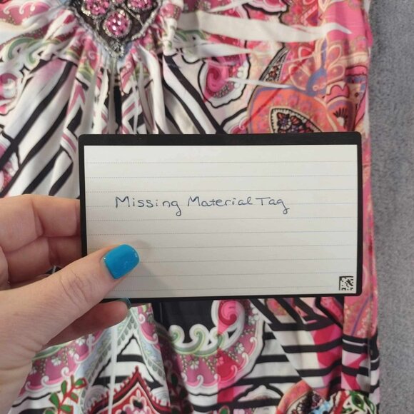 Loud Paisley Babydoll Y2K‎ Psychedelic  Festival Retro Boho Sequin Detail M Top - Picture 3 of 10